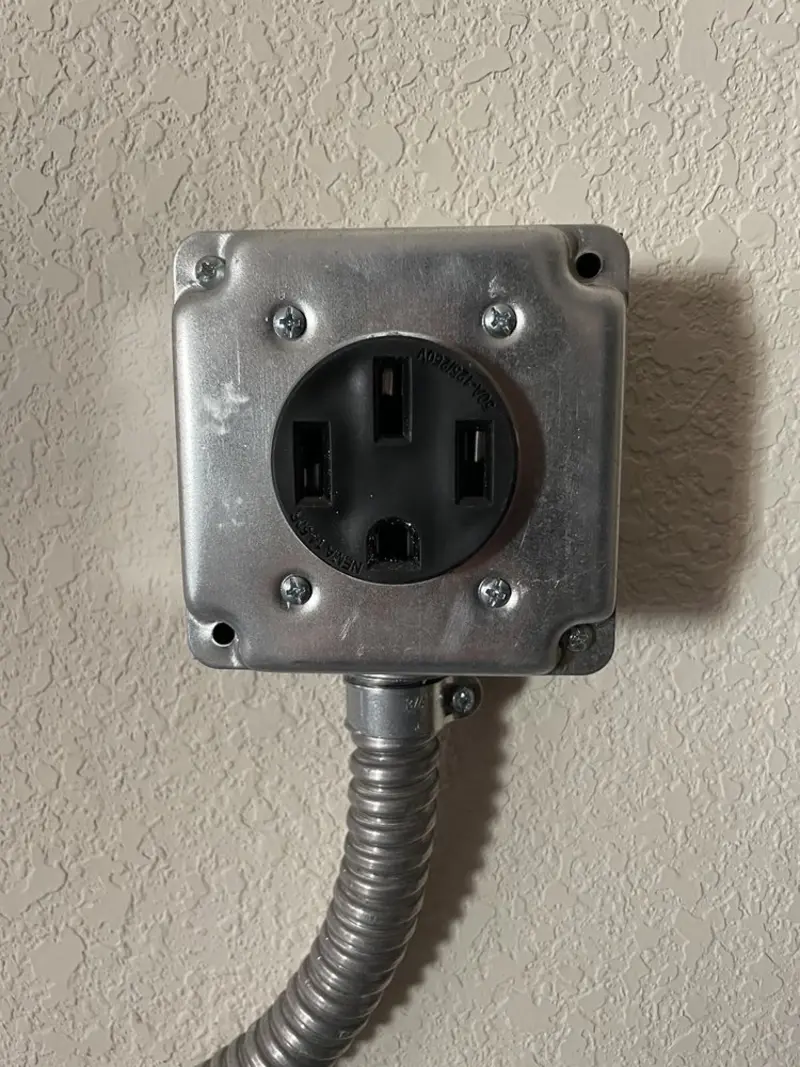 NEMA 14-50 outlet installed for Smart Home Electrical in Clarksdale